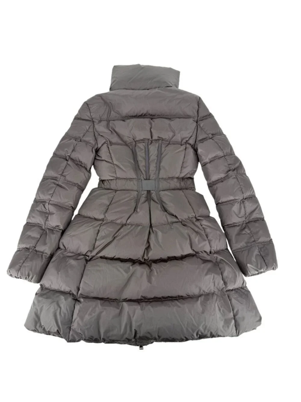 Moncler Down Jacket Accenture Giubbotto Coat Long 00 Gray Silver Nylon Winter